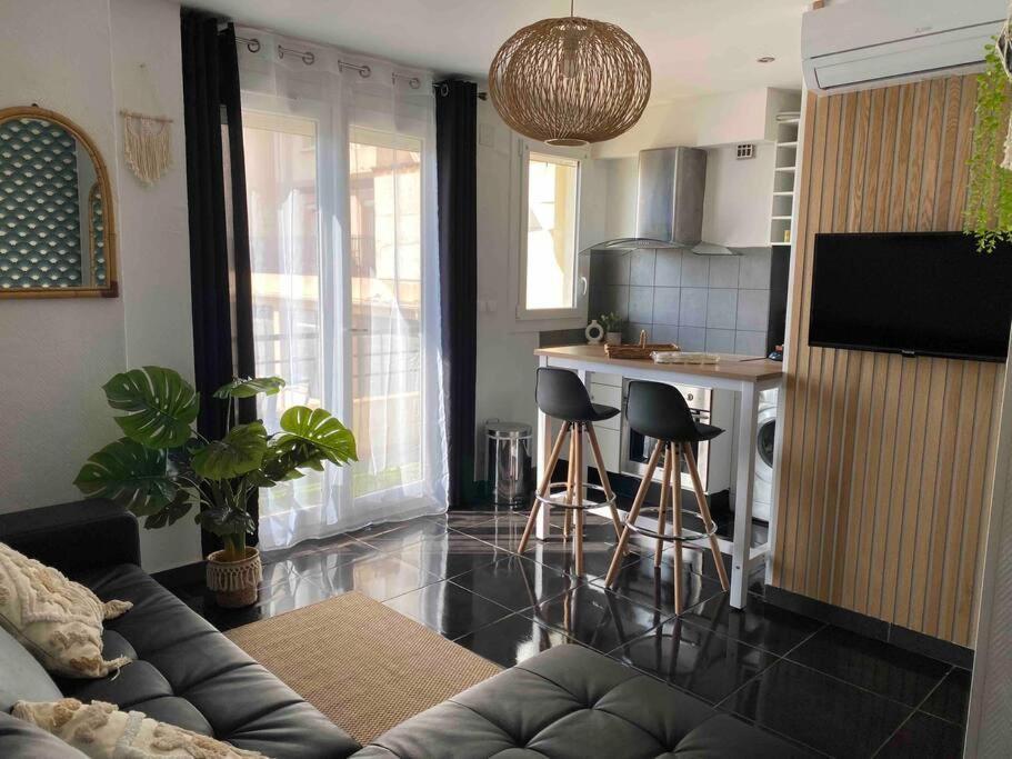 Appart T2 Calme - Centre De Canet - Parking - Clim Экстерьер фото